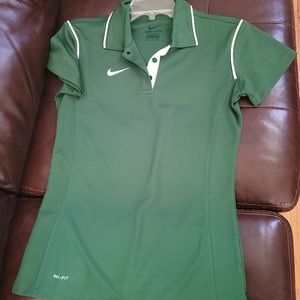 Nike emerald Green women's golf shirt small